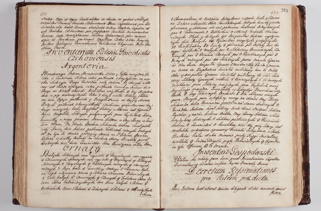 Zdjęcie nr 365 dla obiektu archiwalnego: Wizytacja kanoniczna przeprowadzona w dn. 28 kwietnia 1728 r. przez bpa Michała Kunickiego...