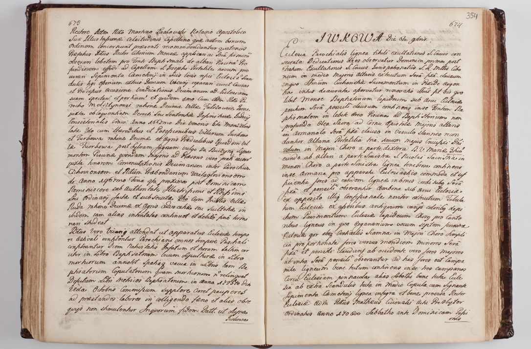 Zdjęcie nr 366 dla obiektu archiwalnego: Wizytacja kanoniczna przeprowadzona w dn. 28 kwietnia 1728 r. przez bpa Michała Kunickiego...