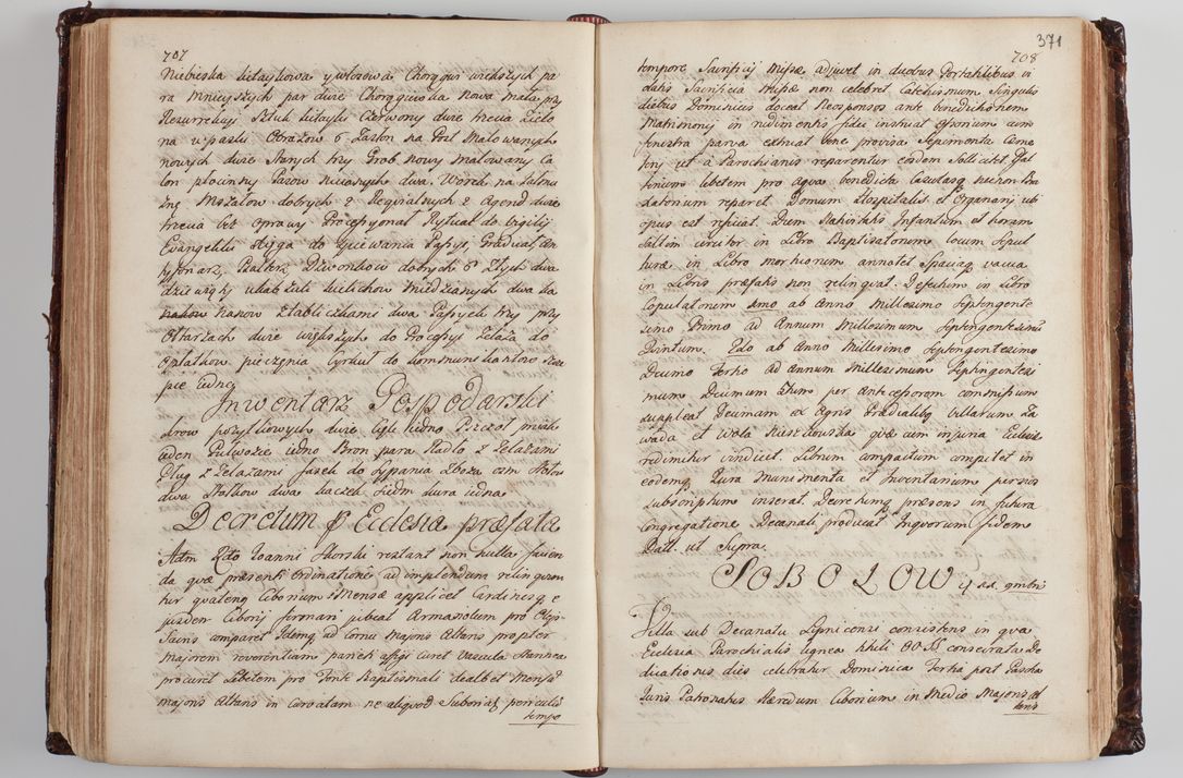 Zdjęcie nr 383 dla obiektu archiwalnego: Wizytacja kanoniczna przeprowadzona w dn. 28 kwietnia 1728 r. przez bpa Michała Kunickiego...