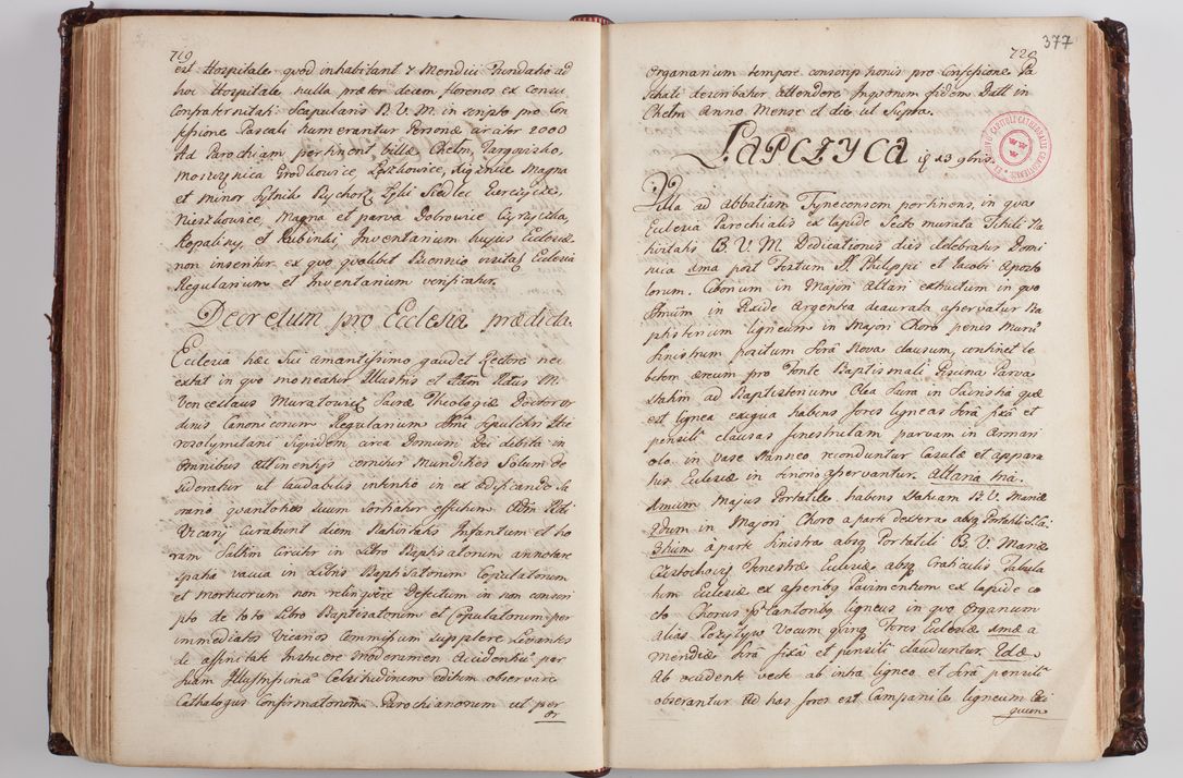 Zdjęcie nr 389 dla obiektu archiwalnego: Wizytacja kanoniczna przeprowadzona w dn. 28 kwietnia 1728 r. przez bpa Michała Kunickiego...