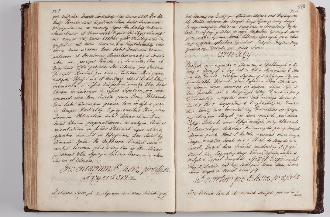 Zdjęcie nr 392 dla obiektu archiwalnego: Wizytacja kanoniczna przeprowadzona w dn. 28 kwietnia 1728 r. przez bpa Michała Kunickiego...