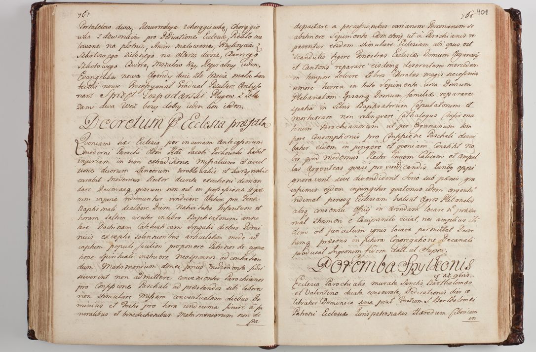 Zdjęcie nr 415 dla obiektu archiwalnego: Wizytacja kanoniczna przeprowadzona w dn. 28 kwietnia 1728 r. przez bpa Michała Kunickiego...