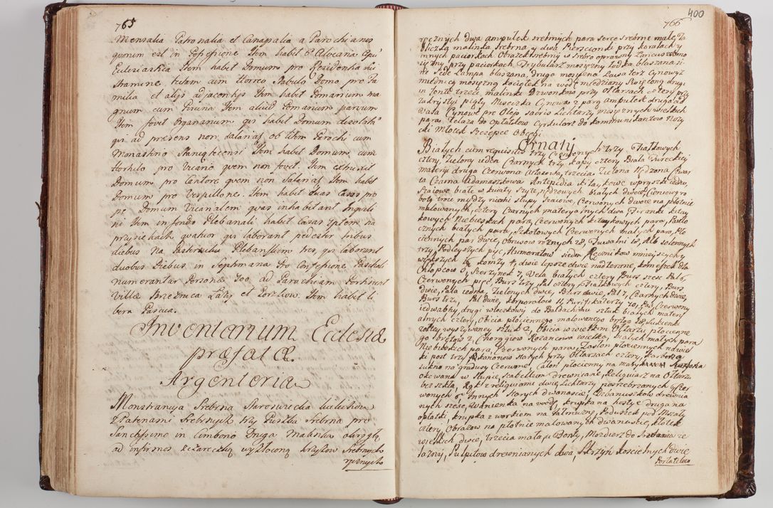 Zdjęcie nr 414 dla obiektu archiwalnego: Wizytacja kanoniczna przeprowadzona w dn. 28 kwietnia 1728 r. przez bpa Michała Kunickiego...