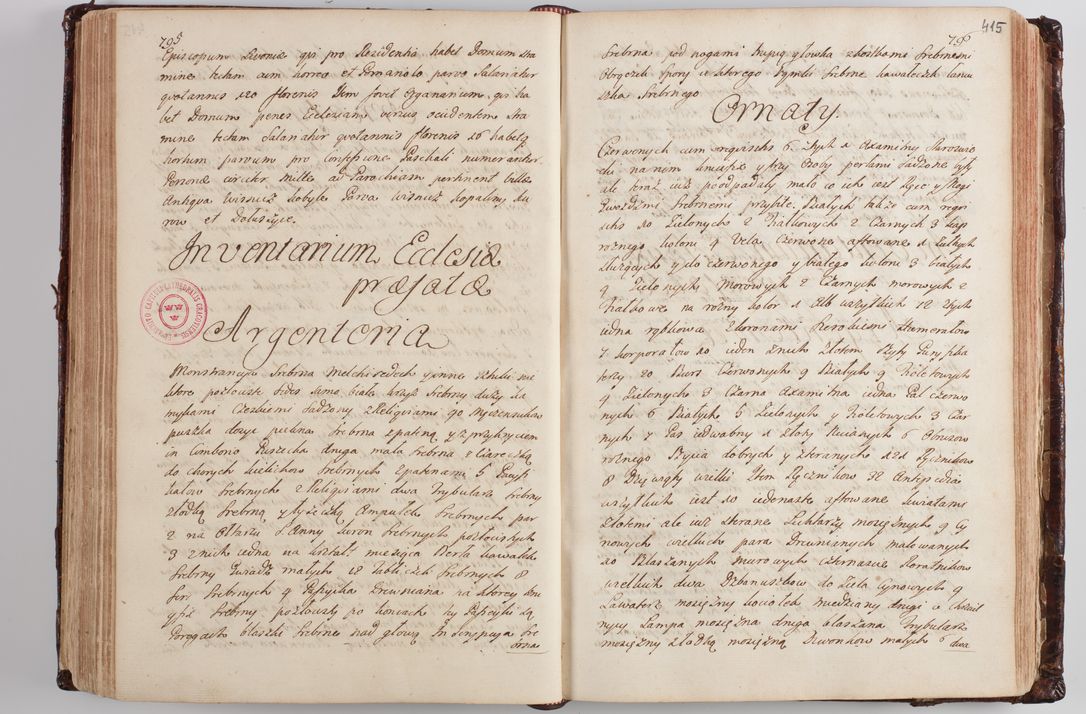 Zdjęcie nr 430 dla obiektu archiwalnego: Wizytacja kanoniczna przeprowadzona w dn. 28 kwietnia 1728 r. przez bpa Michała Kunickiego...