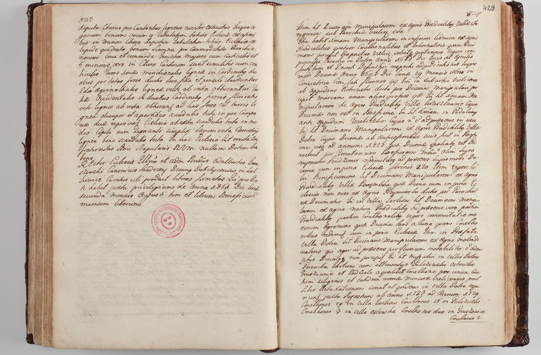 Zdjęcie nr 445 dla obiektu archiwalnego: Wizytacja kanoniczna przeprowadzona w dn. 28 kwietnia 1728 r. przez bpa Michała Kunickiego...