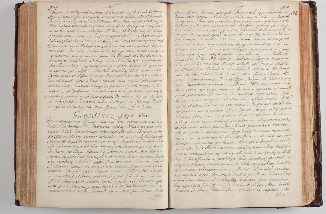 Zdjęcie nr 500 dla obiektu archiwalnego: Wizytacja kanoniczna przeprowadzona w dn. 28 kwietnia 1728 r. przez bpa Michała Kunickiego...