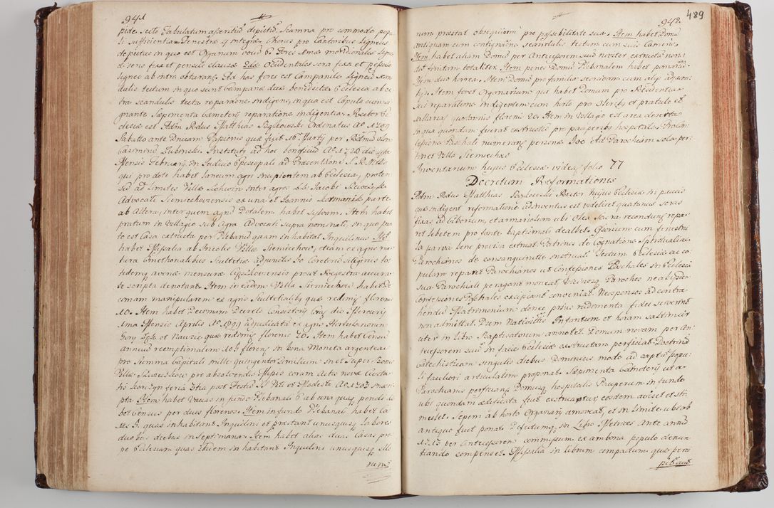 Zdjęcie nr 506 dla obiektu archiwalnego: Wizytacja kanoniczna przeprowadzona w dn. 28 kwietnia 1728 r. przez bpa Michała Kunickiego...