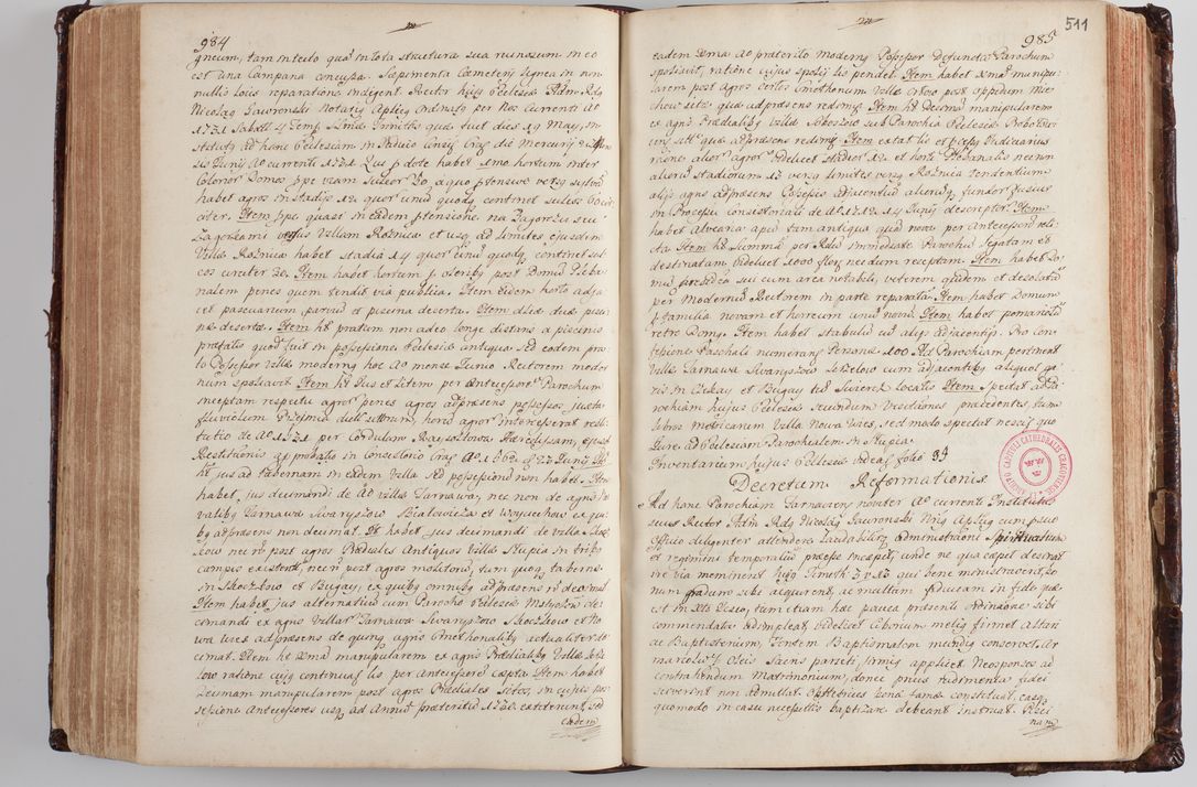 Zdjęcie nr 530 dla obiektu archiwalnego: Wizytacja kanoniczna przeprowadzona w dn. 28 kwietnia 1728 r. przez bpa Michała Kunickiego...