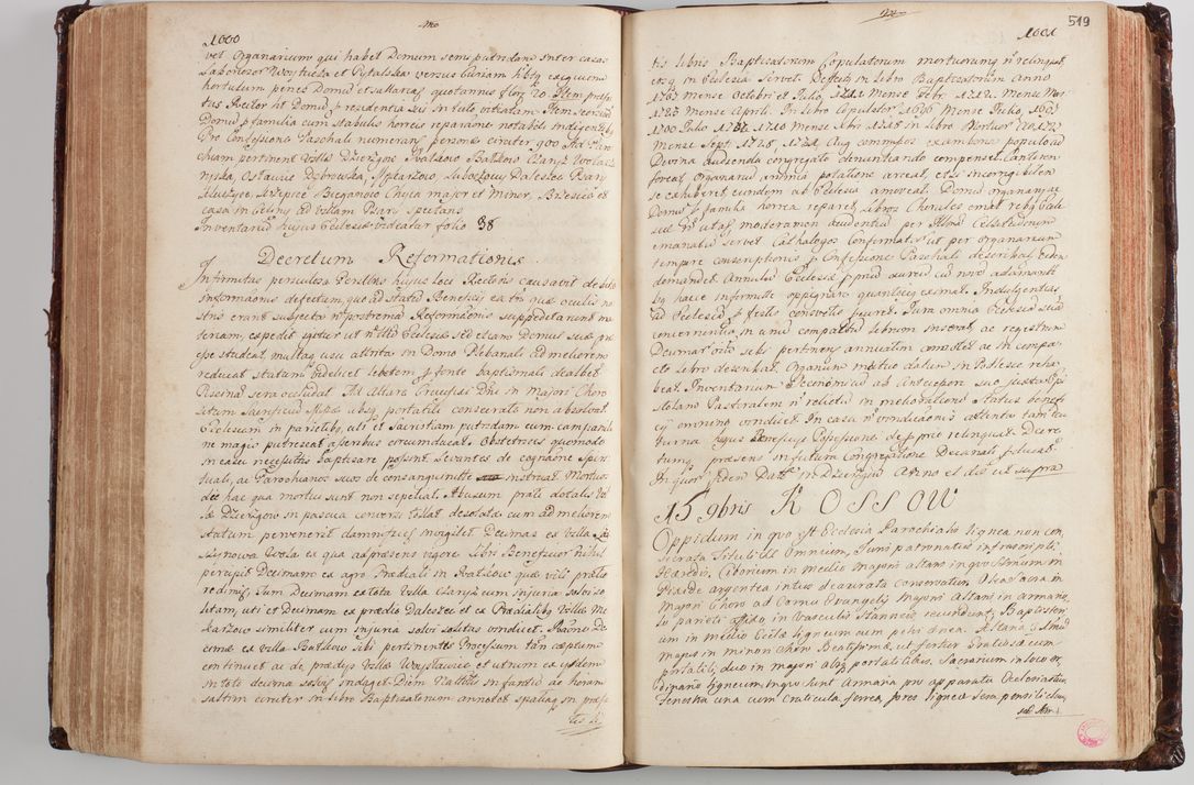 Zdjęcie nr 538 dla obiektu archiwalnego: Wizytacja kanoniczna przeprowadzona w dn. 28 kwietnia 1728 r. przez bpa Michała Kunickiego...