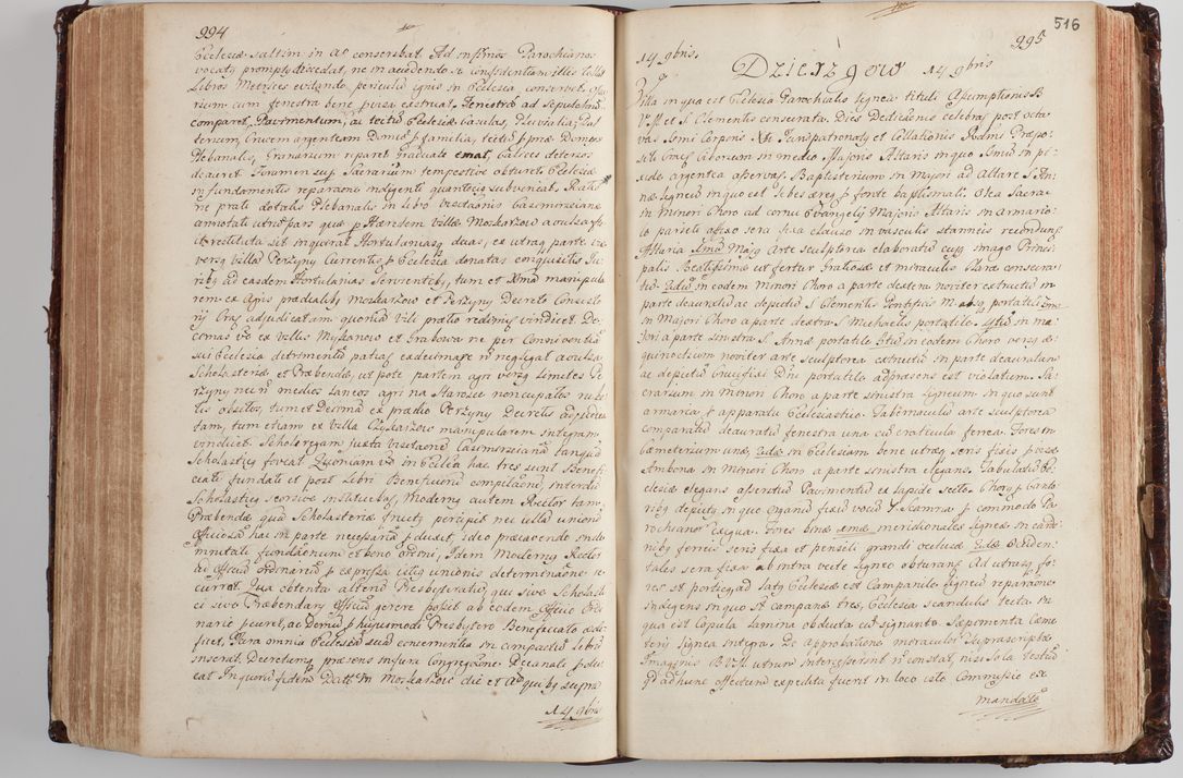 Zdjęcie nr 535 dla obiektu archiwalnego: Wizytacja kanoniczna przeprowadzona w dn. 28 kwietnia 1728 r. przez bpa Michała Kunickiego...