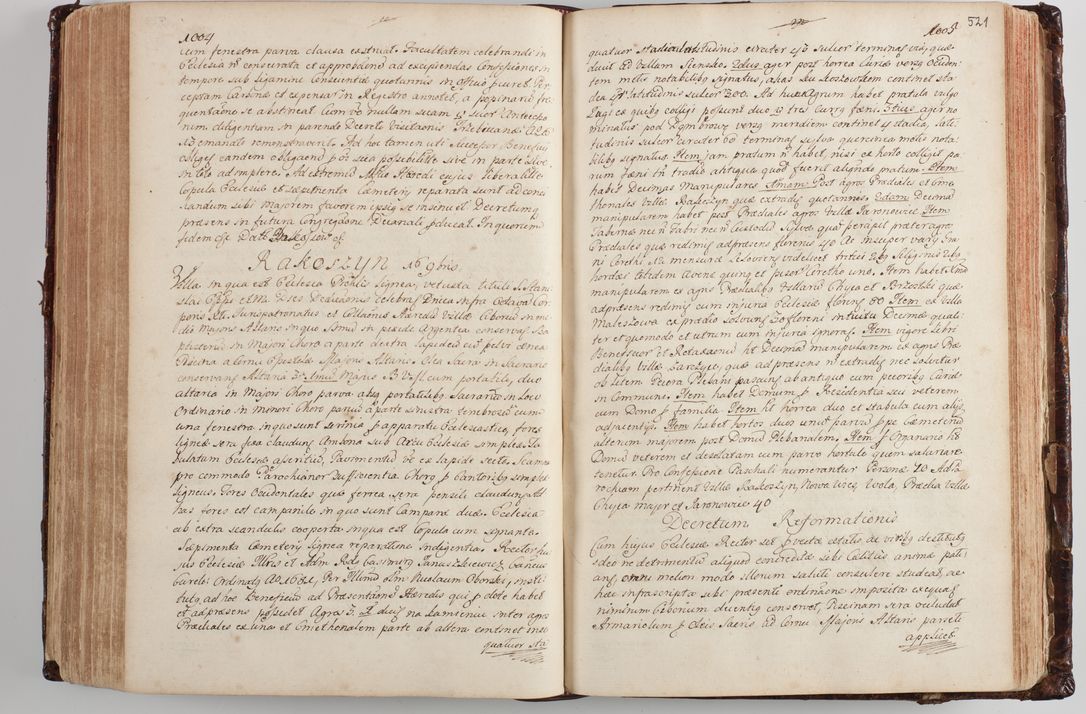 Zdjęcie nr 540 dla obiektu archiwalnego: Wizytacja kanoniczna przeprowadzona w dn. 28 kwietnia 1728 r. przez bpa Michała Kunickiego...