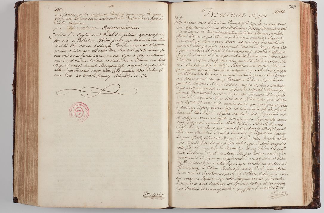 Zdjęcie nr 543 dla obiektu archiwalnego: Wizytacja kanoniczna przeprowadzona w dn. 28 kwietnia 1728 r. przez bpa Michała Kunickiego...