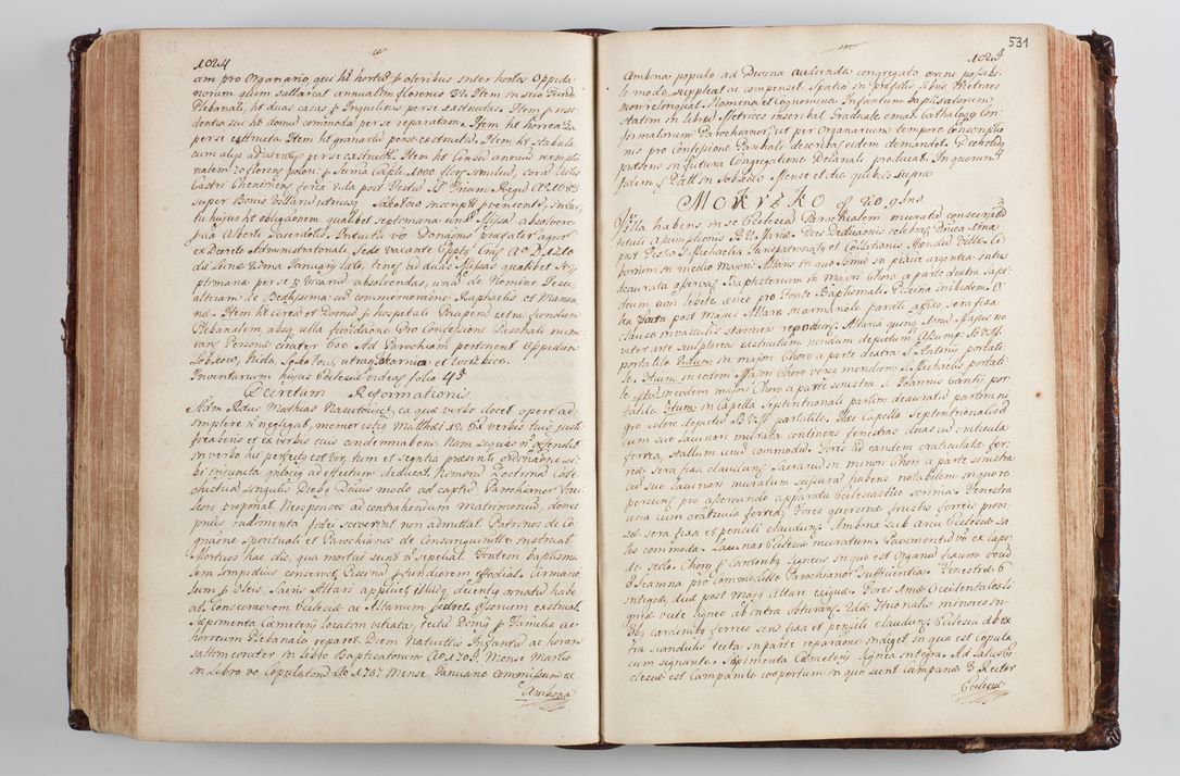 Zdjęcie nr 552 dla obiektu archiwalnego: Wizytacja kanoniczna przeprowadzona w dn. 28 kwietnia 1728 r. przez bpa Michała Kunickiego...