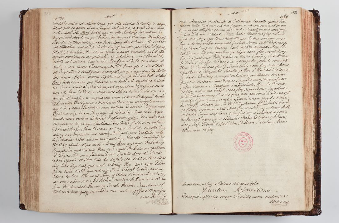 Zdjęcie nr 559 dla obiektu archiwalnego: Wizytacja kanoniczna przeprowadzona w dn. 28 kwietnia 1728 r. przez bpa Michała Kunickiego...