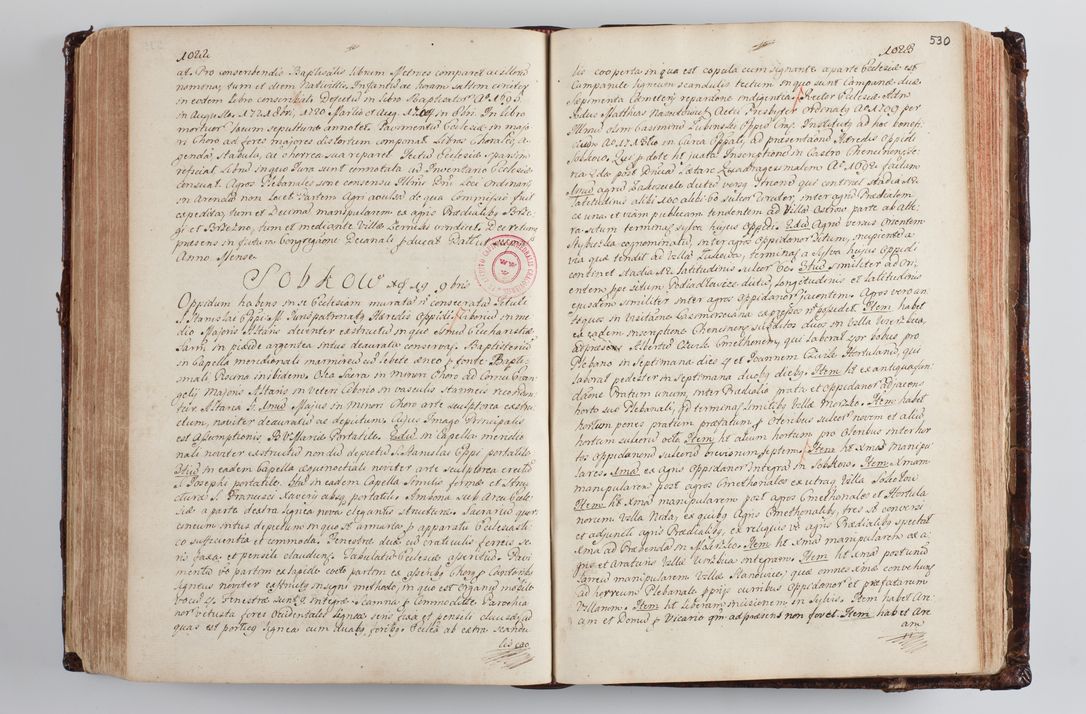 Zdjęcie nr 551 dla obiektu archiwalnego: Wizytacja kanoniczna przeprowadzona w dn. 28 kwietnia 1728 r. przez bpa Michała Kunickiego...