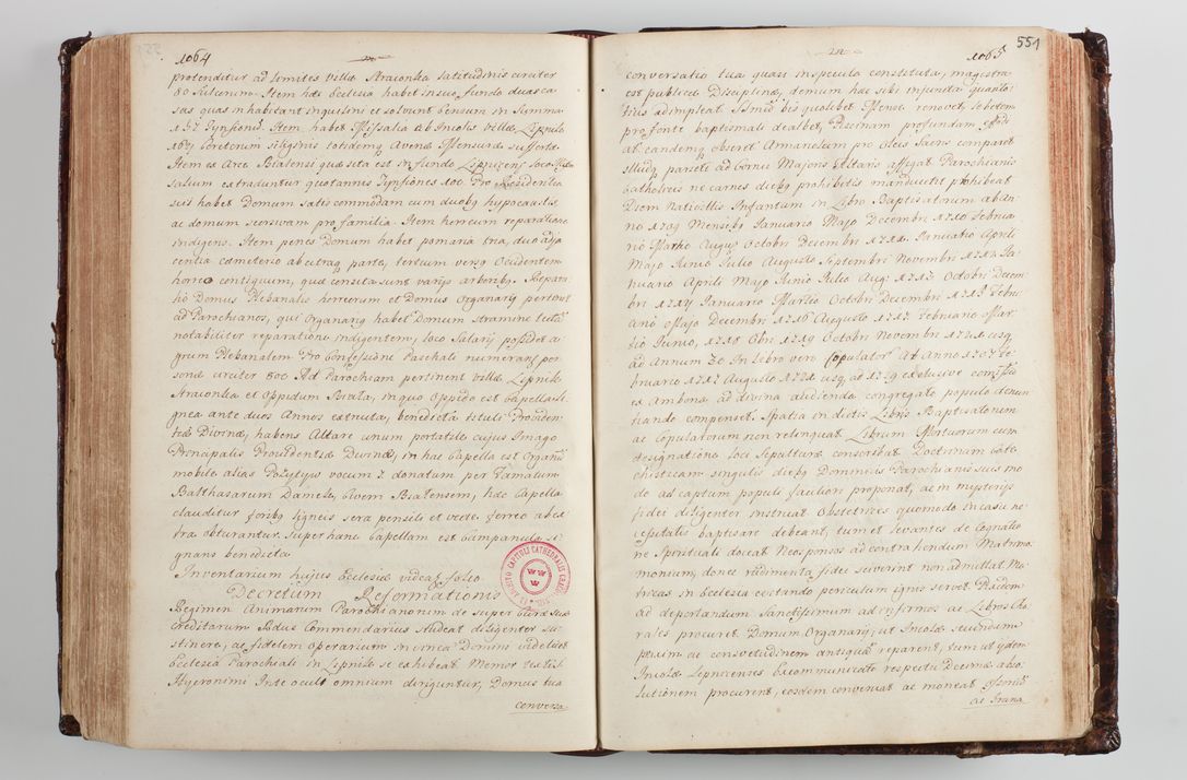 Zdjęcie nr 573 dla obiektu archiwalnego: Wizytacja kanoniczna przeprowadzona w dn. 28 kwietnia 1728 r. przez bpa Michała Kunickiego...