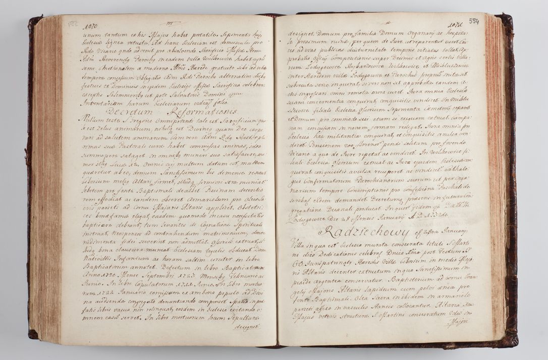 Zdjęcie nr 577 dla obiektu archiwalnego: Wizytacja kanoniczna przeprowadzona w dn. 28 kwietnia 1728 r. przez bpa Michała Kunickiego...
