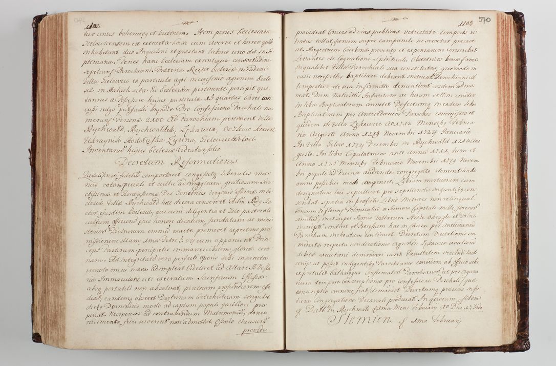 Zdjęcie nr 594 dla obiektu archiwalnego: Wizytacja kanoniczna przeprowadzona w dn. 28 kwietnia 1728 r. przez bpa Michała Kunickiego...