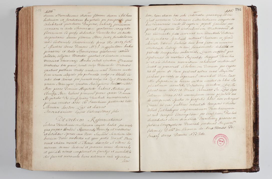 Zdjęcie nr 596 dla obiektu archiwalnego: Wizytacja kanoniczna przeprowadzona w dn. 28 kwietnia 1728 r. przez bpa Michała Kunickiego...