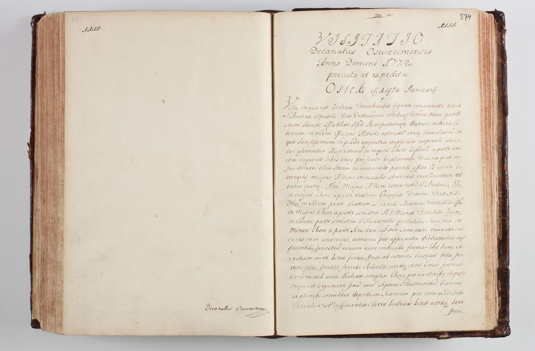 Zdjęcie nr 598 dla obiektu archiwalnego: Wizytacja kanoniczna przeprowadzona w dn. 28 kwietnia 1728 r. przez bpa Michała Kunickiego...