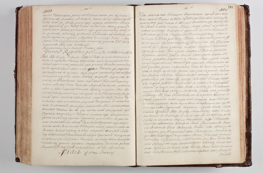 Zdjęcie nr 605 dla obiektu archiwalnego: Wizytacja kanoniczna przeprowadzona w dn. 28 kwietnia 1728 r. przez bpa Michała Kunickiego...