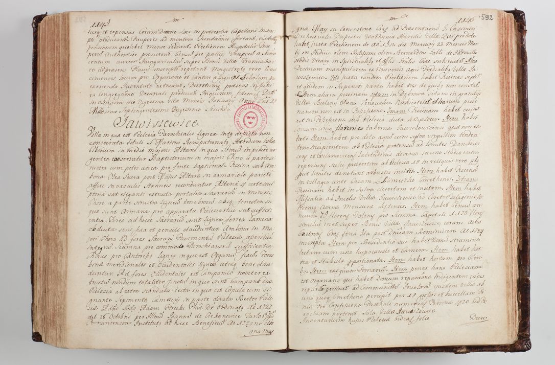 Zdjęcie nr 616 dla obiektu archiwalnego: Wizytacja kanoniczna przeprowadzona w dn. 28 kwietnia 1728 r. przez bpa Michała Kunickiego...