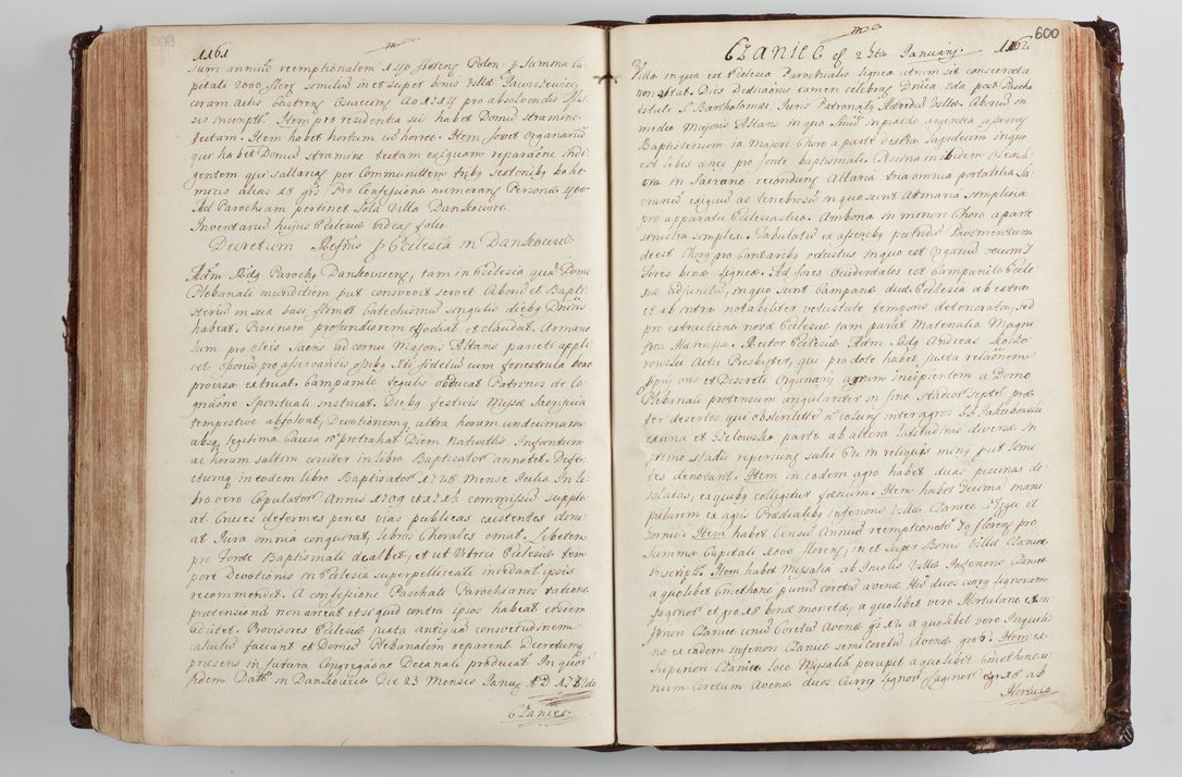 Zdjęcie nr 625 dla obiektu archiwalnego: Wizytacja kanoniczna przeprowadzona w dn. 28 kwietnia 1728 r. przez bpa Michała Kunickiego...