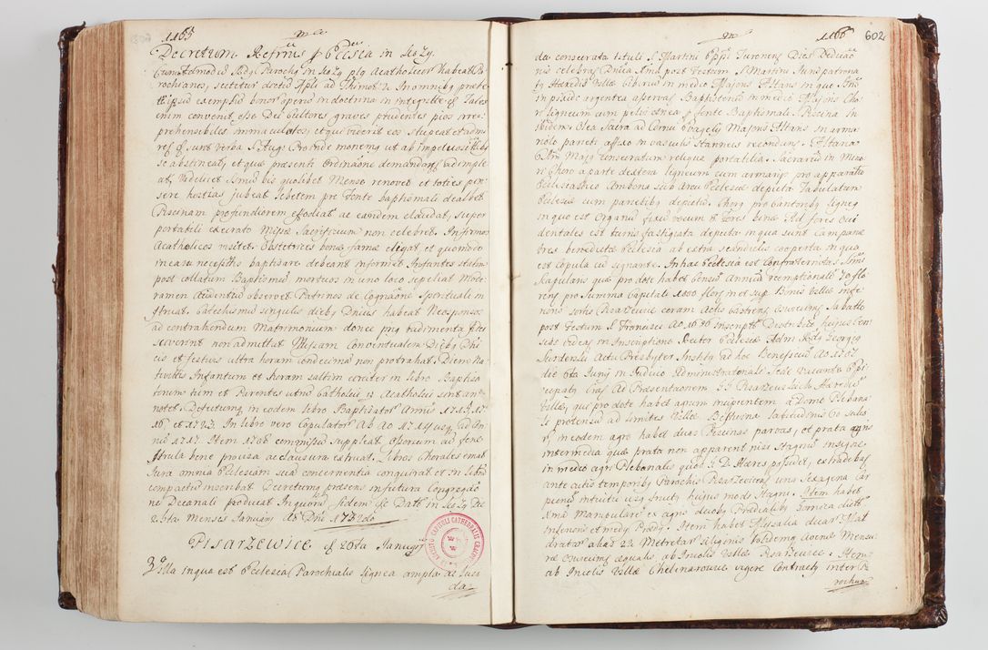 Zdjęcie nr 627 dla obiektu archiwalnego: Wizytacja kanoniczna przeprowadzona w dn. 28 kwietnia 1728 r. przez bpa Michała Kunickiego...