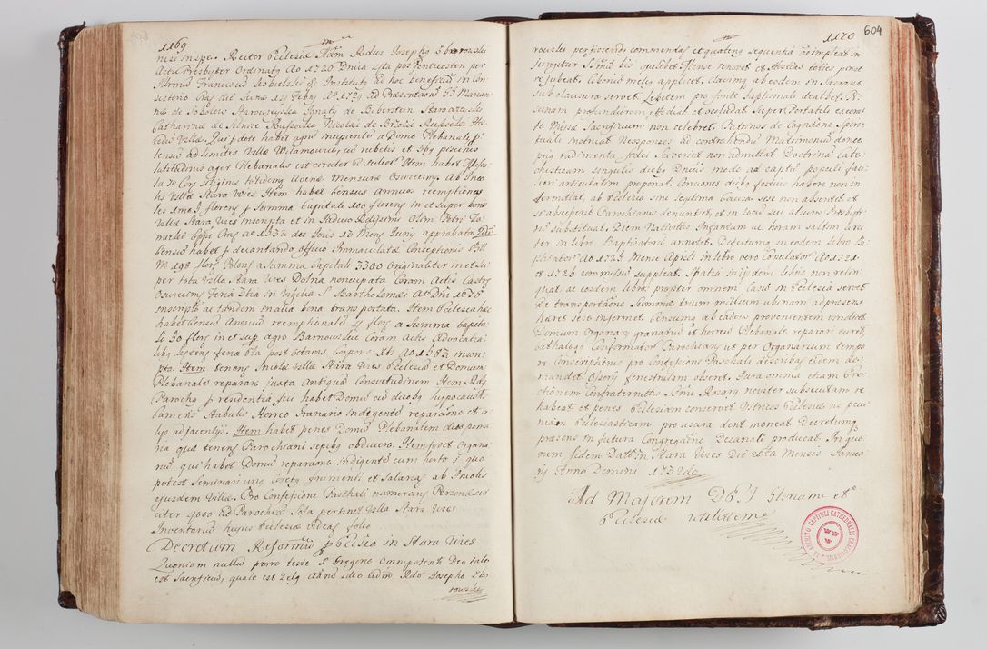 Zdjęcie nr 629 dla obiektu archiwalnego: Wizytacja kanoniczna przeprowadzona w dn. 28 kwietnia 1728 r. przez bpa Michała Kunickiego...