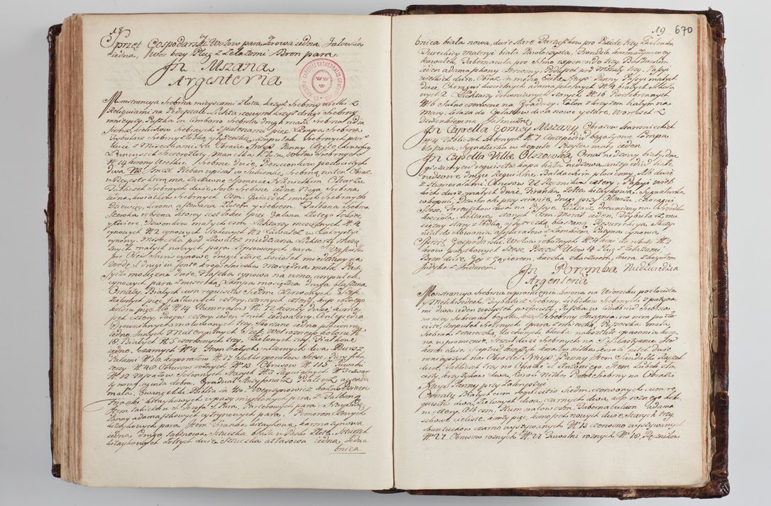 Zdjęcie nr 698 dla obiektu archiwalnego: Wizytacja kanoniczna przeprowadzona w dn. 28 kwietnia 1728 r. przez bpa Michała Kunickiego...