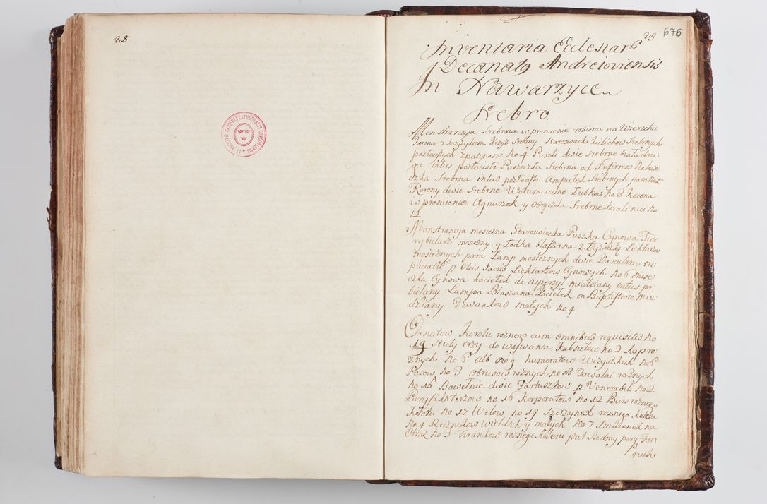 Zdjęcie nr 703 dla obiektu archiwalnego: Wizytacja kanoniczna przeprowadzona w dn. 28 kwietnia 1728 r. przez bpa Michała Kunickiego...