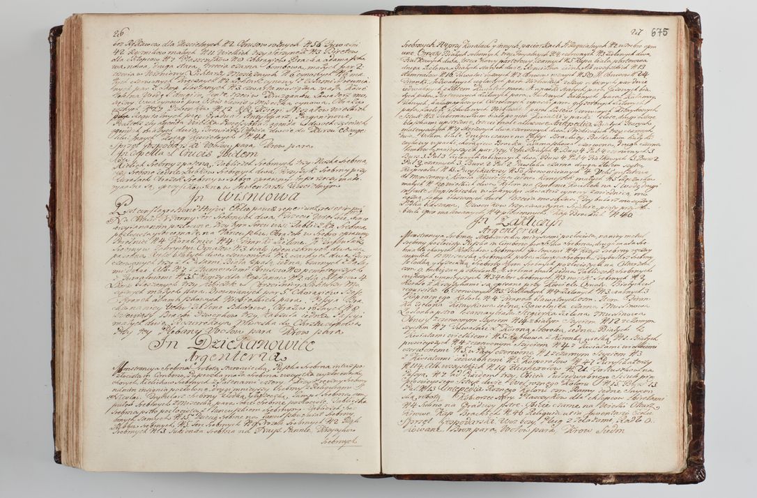 Zdjęcie nr 702 dla obiektu archiwalnego: Wizytacja kanoniczna przeprowadzona w dn. 28 kwietnia 1728 r. przez bpa Michała Kunickiego...