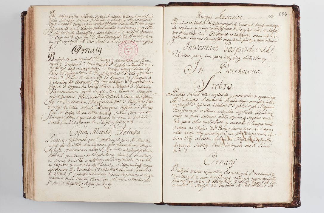 Zdjęcie nr 714 dla obiektu archiwalnego: Wizytacja kanoniczna przeprowadzona w dn. 28 kwietnia 1728 r. przez bpa Michała Kunickiego...