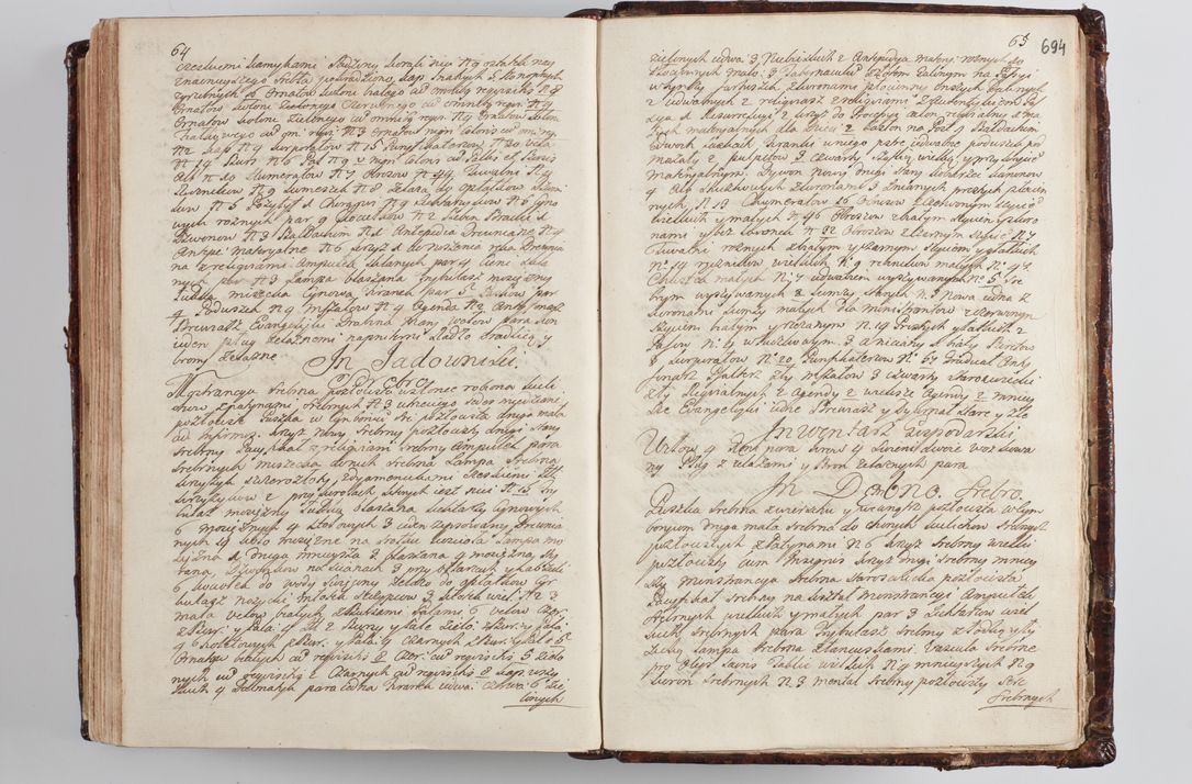 Zdjęcie nr 722 dla obiektu archiwalnego: Wizytacja kanoniczna przeprowadzona w dn. 28 kwietnia 1728 r. przez bpa Michała Kunickiego...