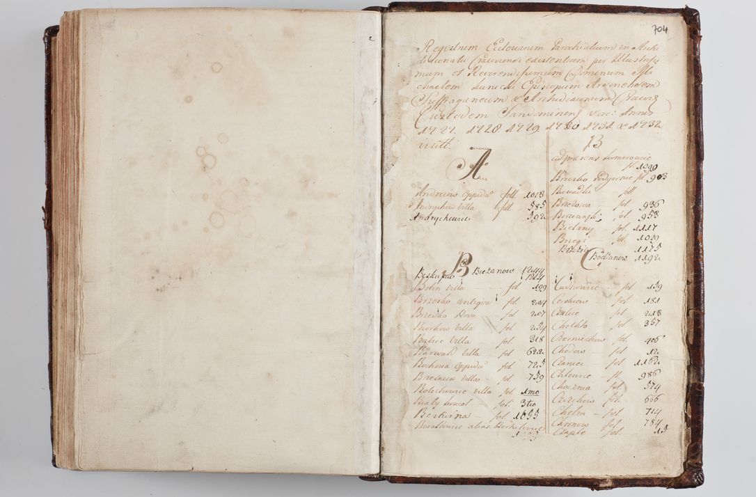 Zdjęcie nr 732 dla obiektu archiwalnego: Wizytacja kanoniczna przeprowadzona w dn. 28 kwietnia 1728 r. przez bpa Michała Kunickiego...