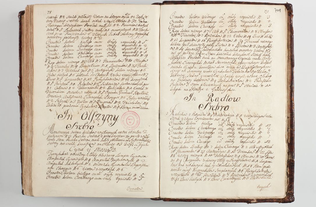 Zdjęcie nr 729 dla obiektu archiwalnego: Wizytacja kanoniczna przeprowadzona w dn. 28 kwietnia 1728 r. przez bpa Michała Kunickiego...