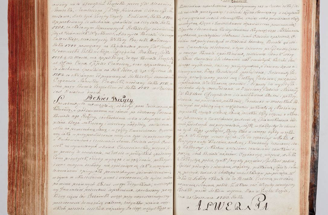 Zdjęcie nr 303 dla obiektu archiwalnego: Protokuł Wizyty Generalney z Dekanatow Skalskiego i Nowogurskiego