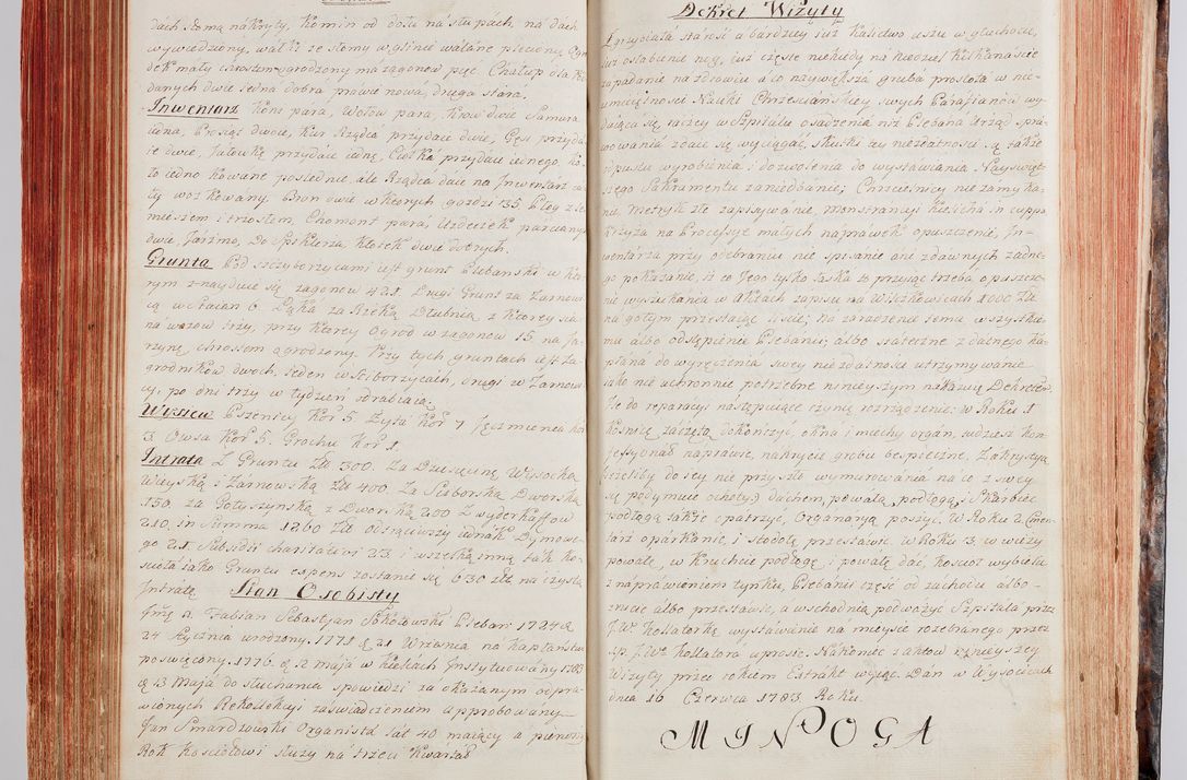 Zdjęcie nr 163 dla obiektu archiwalnego: Protokuł Wizyty Generalney z Dekanatow Skalskiego i Nowogurskiego