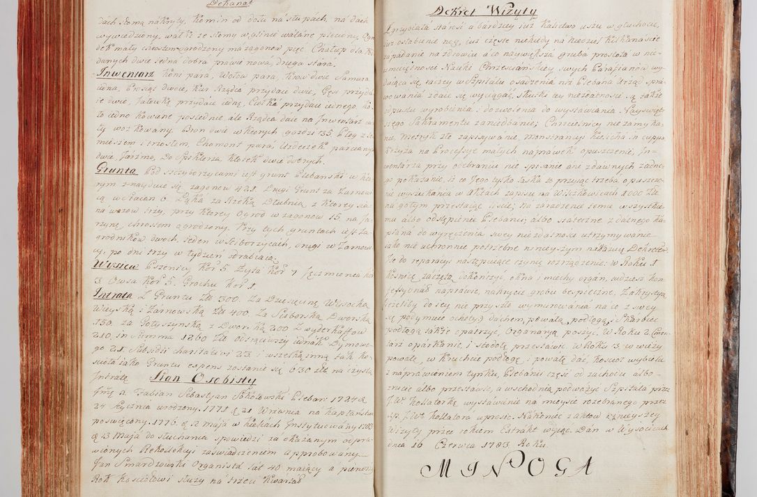 Zdjęcie nr 164 dla obiektu archiwalnego: Protokuł Wizyty Generalney z Dekanatow Skalskiego i Nowogurskiego