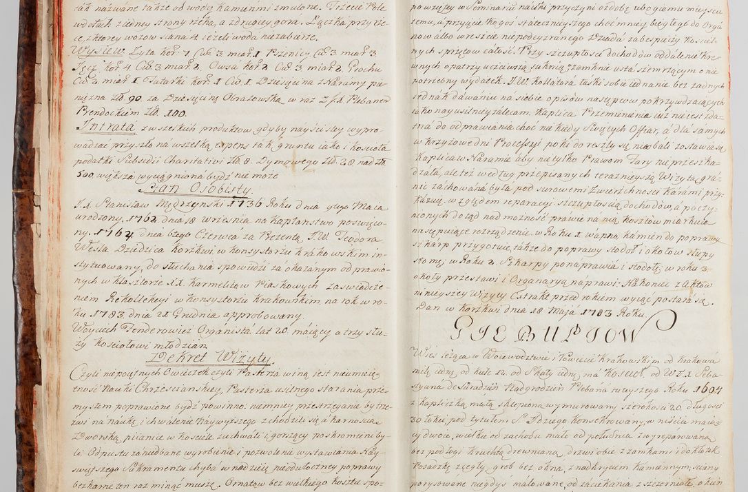 Zdjęcie nr 18 dla obiektu archiwalnego: Protokuł Wizyty Generalney z Dekanatow Skalskiego i Nowogurskiego