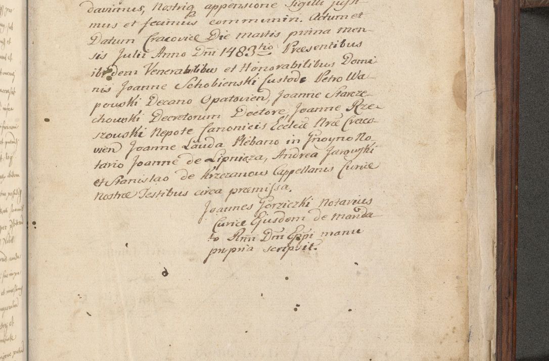 Zdjęcie nr 486 dla obiektu archiwalnego: [Acta obligationum officialia coram Raphaele de Skawina]