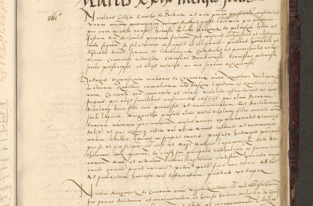 Zdjęcie nr 733 dla obiektu archiwalnego: [Acta actorum vicarialia coram Nicolao Bedlenski]