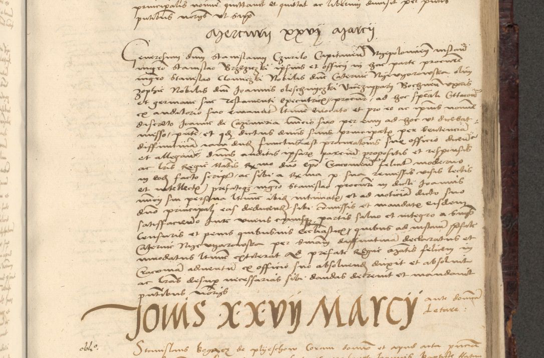 Zdjęcie nr 577 dla obiektu archiwalnego: [Acta actorum vicarialia coram Nicolao Bedlenski]