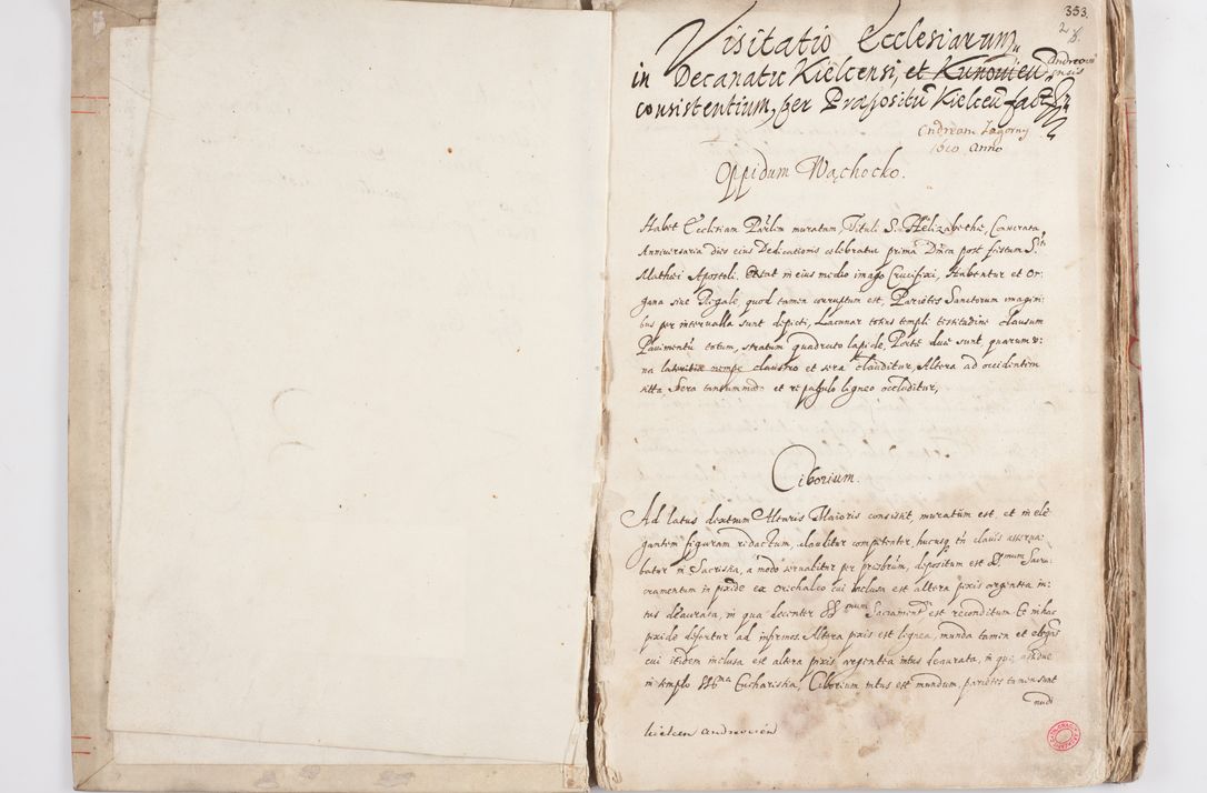Zdjęcie nr 7 dla obiektu archiwalnego: Visitatio ecclesiarum in decanatu Kielcensi, Kunoviensi et Andreoviensi per R. D. Andream Zagórny, praepositum Kielcensem a. D. 1610 peracta authoritate R. D. Petri Tylicki, episcopi Cracoviensis, ducis Severiae