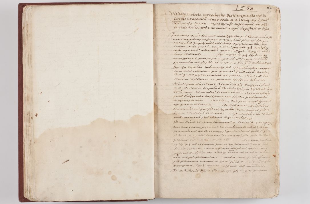 Zdjęcie nr 32 dla obiektu archiwalnego: Liber visitationis ecclesiarum in civitate ac Dioecesi Cracoviensi consistentium... Philippi Padniwski Ep. Crac. 1565.