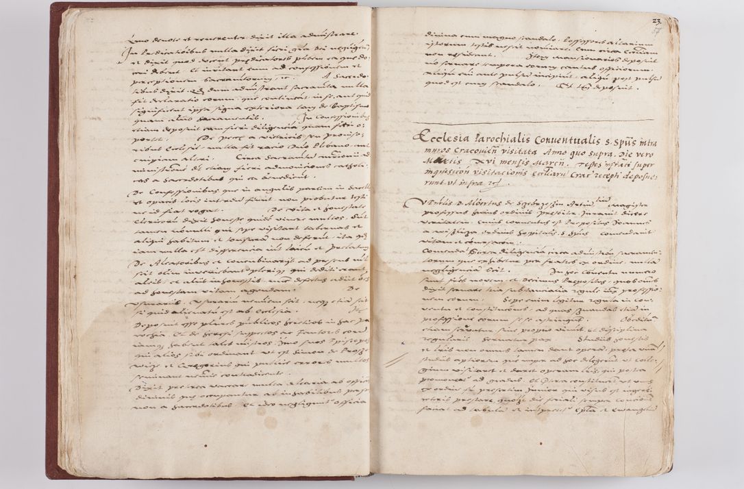 Zdjęcie nr 34 dla obiektu archiwalnego: Liber visitationis ecclesiarum in civitate ac Dioecesi Cracoviensi consistentium... Philippi Padniwski Ep. Crac. 1565.