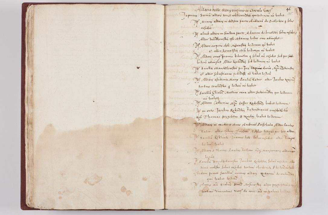 Zdjęcie nr 59 dla obiektu archiwalnego: Liber visitationis ecclesiarum in civitate ac Dioecesi Cracoviensi consistentium... Philippi Padniwski Ep. Crac. 1565.