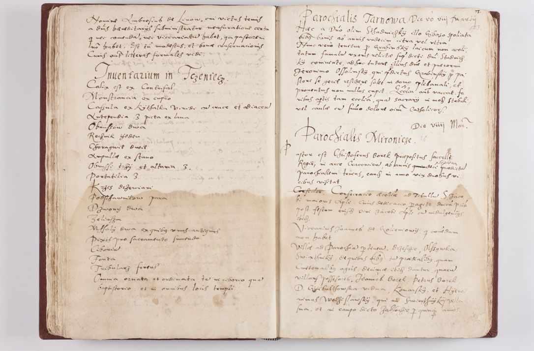 Zdjęcie nr 92 dla obiektu archiwalnego: Liber visitationis ecclesiarum in civitate ac Dioecesi Cracoviensi consistentium... Philippi Padniwski Ep. Crac. 1565.