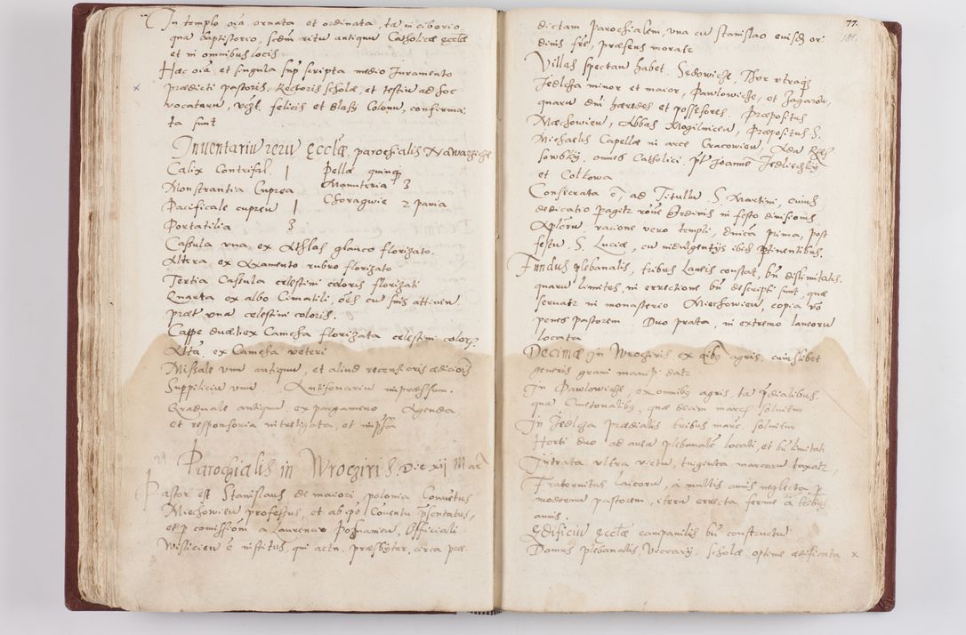 Zdjęcie nr 96 dla obiektu archiwalnego: Liber visitationis ecclesiarum in civitate ac Dioecesi Cracoviensi consistentium... Philippi Padniwski Ep. Crac. 1565.