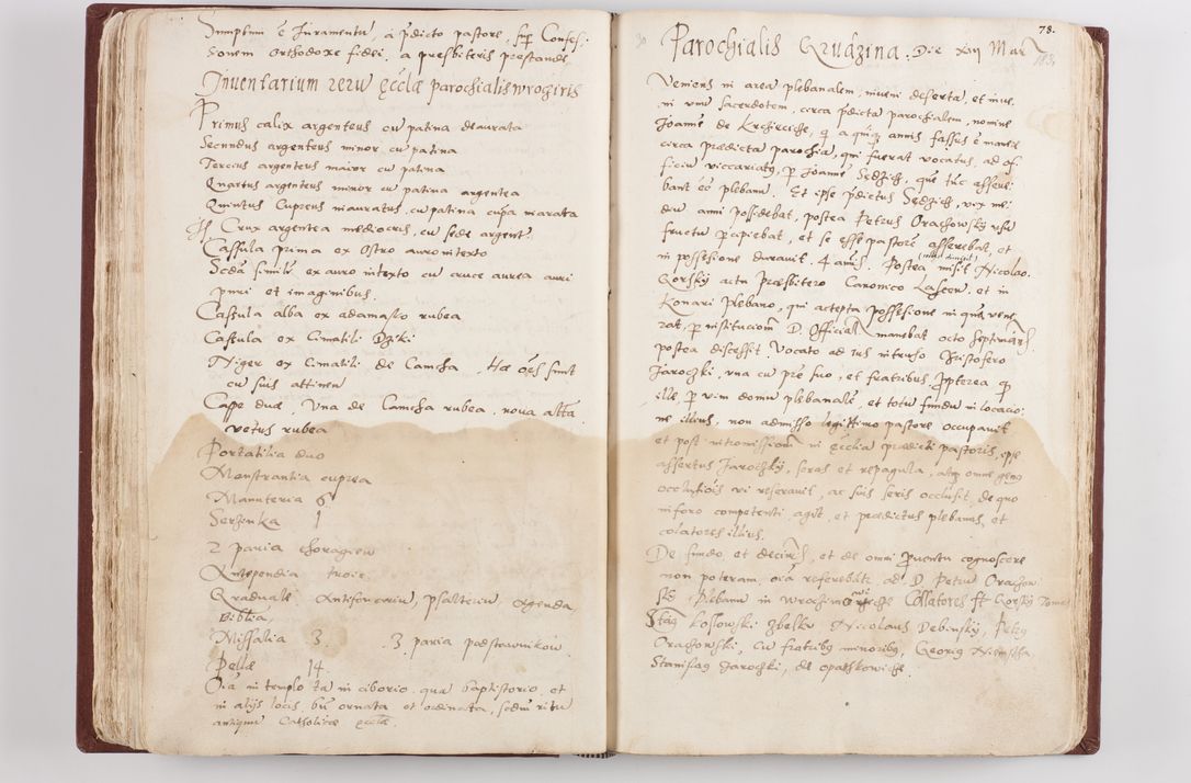 Zdjęcie nr 97 dla obiektu archiwalnego: Liber visitationis ecclesiarum in civitate ac Dioecesi Cracoviensi consistentium... Philippi Padniwski Ep. Crac. 1565.